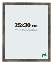 Bilderrahmen 25x30 cm Oxidiertes Metall MDF Bologna Vorne Messe | Yourdecoration.de