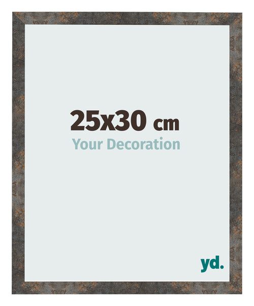 Bilderrahmen 25x30 cm Oxidiertes Metall MDF Bologna Vorne Messe | Yourdecoration.de