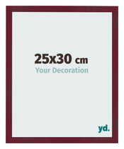 Bilderrahmen 25x30 cm Weinrot Gewischt MDF Bologna Vorne Messe | Yourdecoration.de