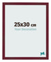 Bilderrahmen 25x30 cm Weinrot Gewischt MDF Bologna Vorne Messe | Yourdecoration.de