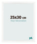 Bilderrahmen 25x30 cm Weiss Hochglanz MDF Bologna Vorne Messe | Yourdecoration.de