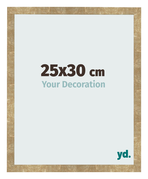 Bilderrahmen 25x30cm Gold Antik MDF Bologna Vorne Messe | Yourdecoration.de