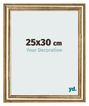 Bilderrahmen 25x30cm Gold Antik MDF Lazio Vorne Messe | Yourdecoration.de