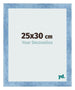 Bilderrahmen 25x30cm Hellblau Gewischt MDF Pisa Vorne Messe | Yourdecoration.de