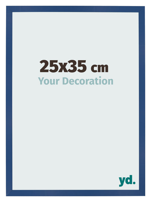 Bilderrahmen 25x35 cm Dunkelblau MDF Bologna Vorne Messe | Yourdecoration.de
