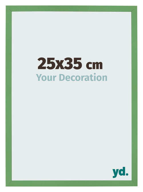 Bilderrahmen 25x35 cm Grun MDF Bologna Vorne Messe | Yourdecoration.de