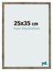 Bilderrahmen 25x35 cm Metall Vintage MDF Bologna Vorne Messe | Yourdecoration.de