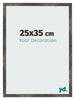 Bilderrahmen 25x35 cm Oxidiertes Metall MDF Bologna Vorne Messe | Yourdecoration.de