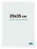 Bilderrahmen 25x35 cm Weiss Matt MDF Bologna Vorne Messe | Yourdecoration.de