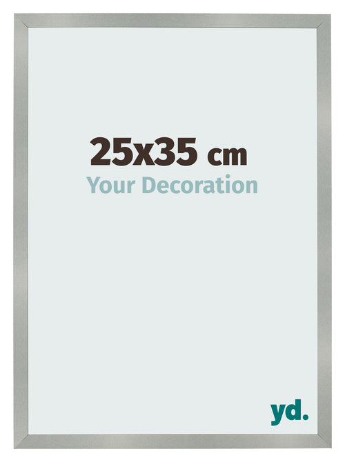 Bilderrahmen 25x35cm Aluminium Gebürstet MDF Bologna Vorne Messe | Yourdecoration.de