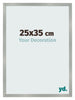 Bilderrahmen 25x35cm Aluminium Gebürstet MDF Bologna Vorne Messe | Yourdecoration.de