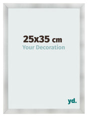 Bilderrahmen 25x35cm Aluminium Gebürstet MDF Pisa Vorne Messe | Yourdecoration.de