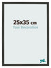 Bilderrahmen 25x35cm Antrazit MDF Bologna Vorne Messe | Yourdecoration.de