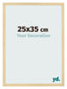 Bilderrahmen 25x35cm Buche Dekor MDF Bologna Vorne Messe | Yourdecoration.de