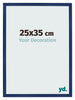 Bilderrahmen 25x35cm Dunkelblau Gewischt MDF Bologna Vorne Messe | Yourdecoration.de