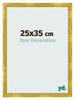 Bilderrahmen 25x35cm Gold Vintage MDF Pisa Vorne Messe | Yourdecoration.de