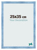 Bilderrahmen 25x35cm Hellblau Gewischt MDF Pisa Vorne Messe | Yourdecoration.de