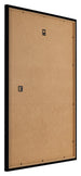 Bilderrahmen 25x35cm Schwarz Hochglanz MDF Bologna Ruckseite Schrag | Yourdecoration.de