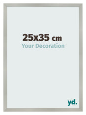 Bilderrahmen 25x35cm Silber Matt MDF Bologna Vorne Messe | Yourdecoration.de