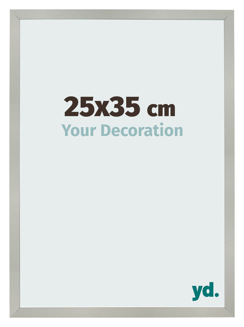 Bilderrahmen 25x35cm Silber Matt MDF Bologna Vorne Messe | Yourdecoration.de