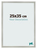 Bilderrahmen 25x35cm Silber Matt MDF Bologna Vorne Messe | Yourdecoration.de