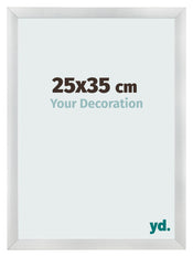 Bilderrahmen 25x35cm Silber Schwarz Gewischt MDF Pisa Vorne Messe | Yourdecoration.de