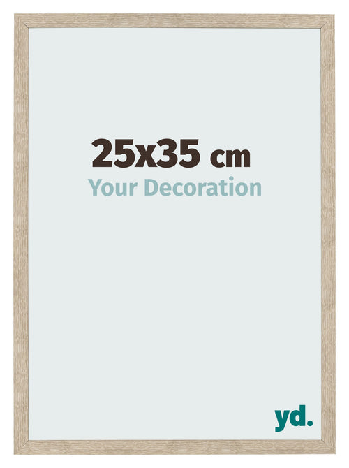 Bilderrahmen 25x35cm Sonoma Eiche MDF Bologna Vorne Messe | Yourdecoration.de