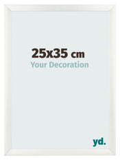 Bilderrahmen 25x35cm Weiß Vintage MDF Pisa Vorne Messe | Yourdecoration.de