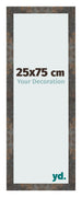 Bilderrahmen 25x75 cm Oxidiertes Metall MDF Bologna Vorne Messe | Yourdecoration.de