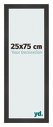 Bilderrahmen 25x75 cm Schwarz Matt MDF Bologna Vorne Messe | Yourdecoration.de