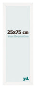 Bilderrahmen 25x75 cm Weiss Hochglanz MDF Bologna Vorne Messe | Yourdecoration.de