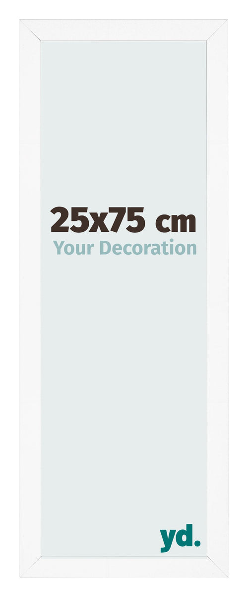 Bilderrahmen 25x75 cm Weiss Matt MDF Bologna Vorne Messe | Yourdecoration.de