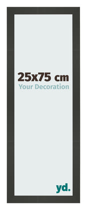 Bilderrahmen 25x75cm Antrazit MDF Bologna Vorne Messe | Yourdecoration.de