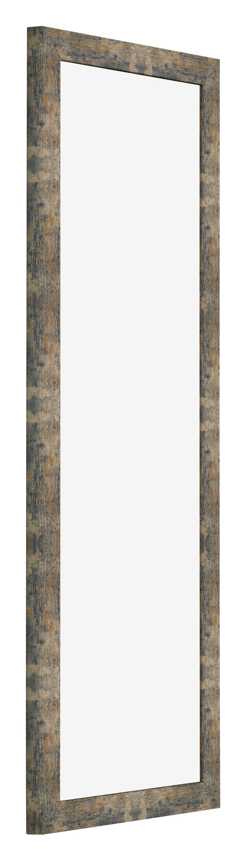Bilderrahmen 25x75cm Blau Gold Meliert MDF Bologna Vorne Schrag | Yourdecoration.de