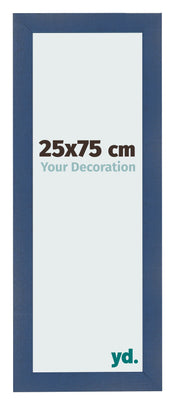 Bilderrahmen 25x75cm Dunkelblau Gewischt MDF Pisa Vorne Messe | Yourdecoration.de