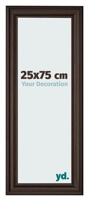 Bilderrahmen 25x75cm Eiche Dunkel MDF Lazio Vorne Messe | Yourdecoration.de
