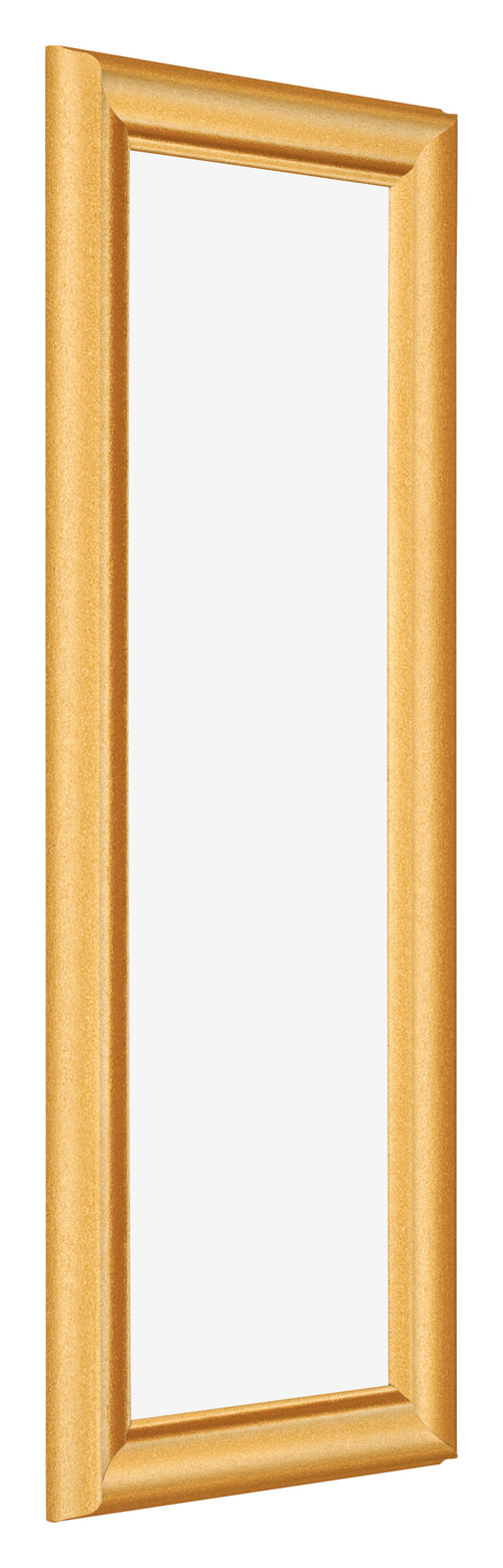 Bilderrahmen 25x75cm Gold Matt MDF Lazio Vorne Schrag | Yourdecoration.de