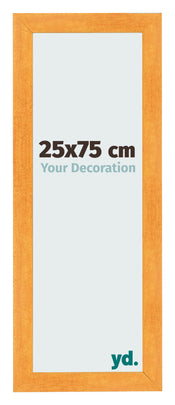 Bilderrahmen 25x75cm Orange MDF Pisa Vorne Messe | Yourdecoration.de