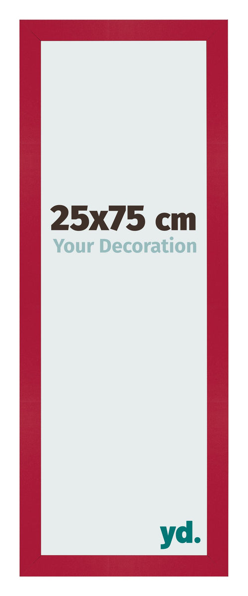 Bilderrahmen 25x75cm Rot MDF Bologna Vorne Messe | Yourdecoration.de