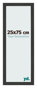 Bilderrahmen 25x75cm Schwarz Gemasert MDF Bologna Vorne Messe | Yourdecoration.de