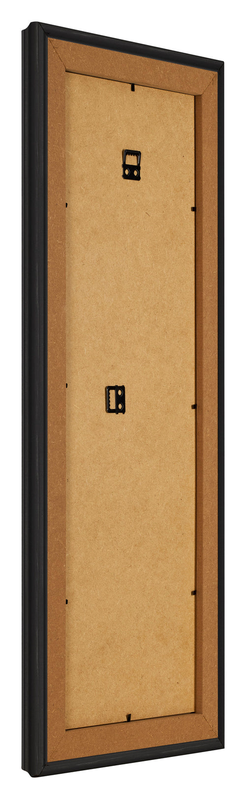 Bilderrahmen 25x75cm Schwarz Gemasert MDF Lazio Ruckseite Schrag | Yourdecoration.de
