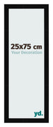 Bilderrahmen 25x75cm Schwarz Hochglanz MDF Bologna Vorne Messe | Yourdecoration.de