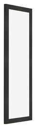 Bilderrahmen 25x75cm Schwarz Matt MDF Bologna Vorne Schrag | Yourdecoration.de
