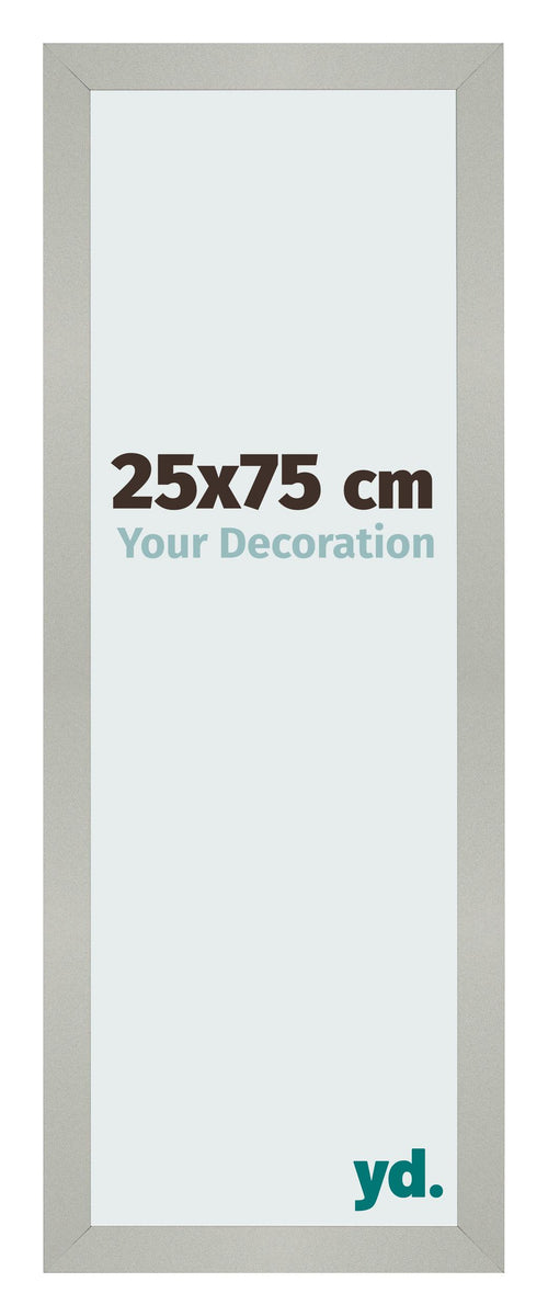 Bilderrahmen 25x75cm Silber Matt MDF Bologna Vorne Messe | Yourdecoration.de