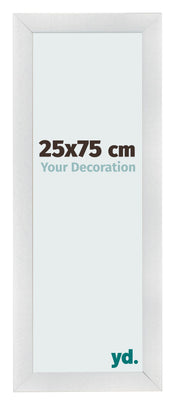 Bilderrahmen 25x75cm Silber Schwarz Gewischt MDF Pisa Vorne Messe | Yourdecoration.de