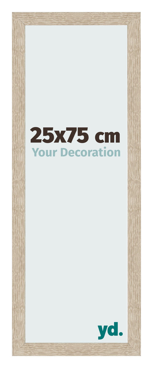 Bilderrahmen 25x75cm Sonoma Eiche MDF Bologna Vorne Messe | Yourdecoration.de