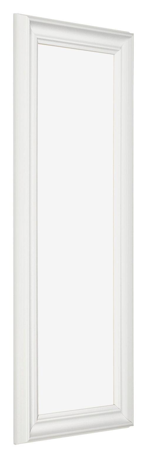 Bilderrahmen 25x75cm Weiss Gewischt MDF Lazio Vorne Schrag | Yourdecoration.de