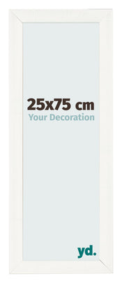 Bilderrahmen 25x75cm Weiß Vintage MDF Pisa Vorne Messe | Yourdecoration.de