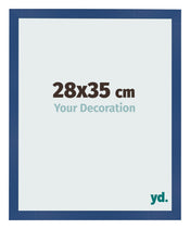 Bilderrahmen 28x35 cm Dunkelblau MDF Bologna Vorne Messe | Yourdecoration.de