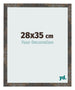 Bilderrahmen 28x35 cm Oxidiertes Metall MDF Bologna Vorne Messe | Yourdecoration.de